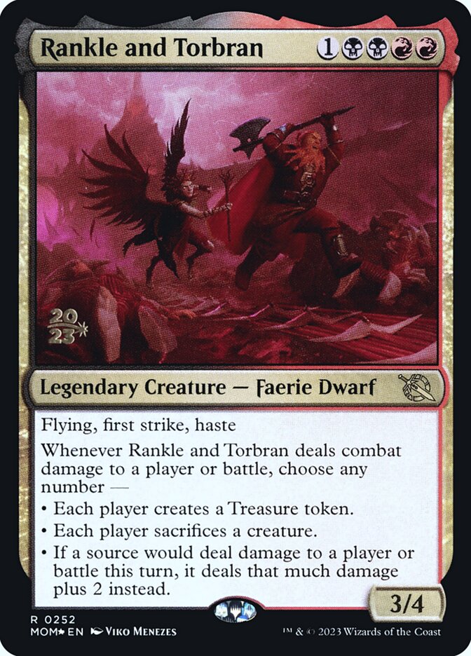Rankle and Torbran (Prerelease) (March of the Machine) - (Foil): March of the Machine Promos