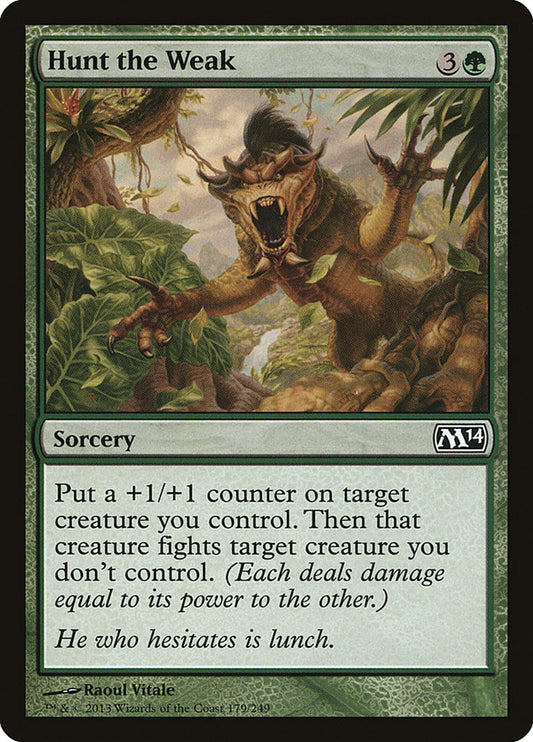 Hunt the Weak - (Foil): Magic 2014