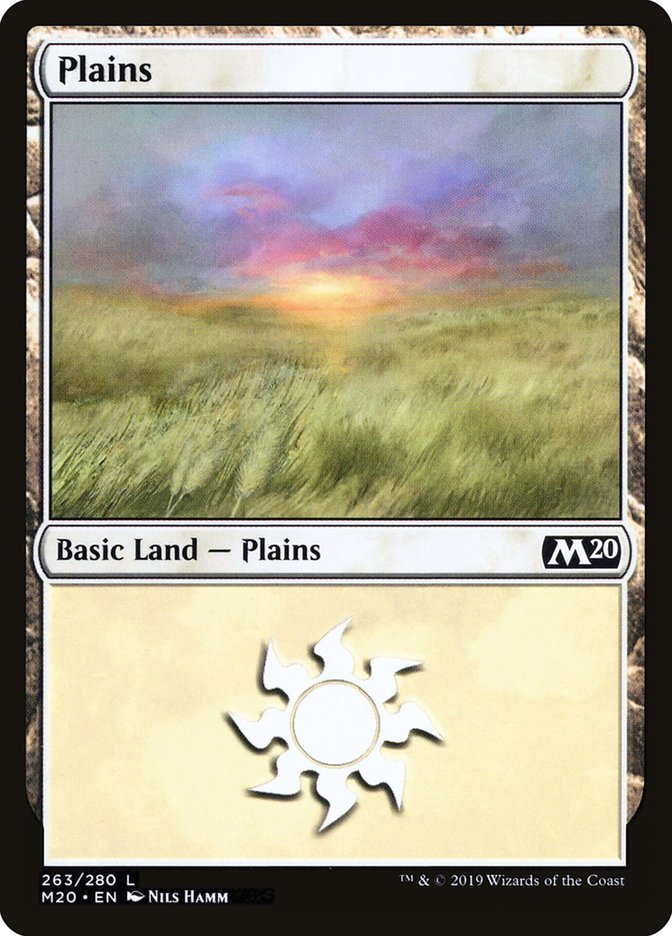 Plains (#263) - (Foil): Core Set 2020