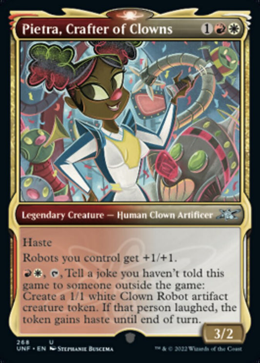 Pietra, Crafter of Clowns (Showcase) - (Foil): Unfinity
