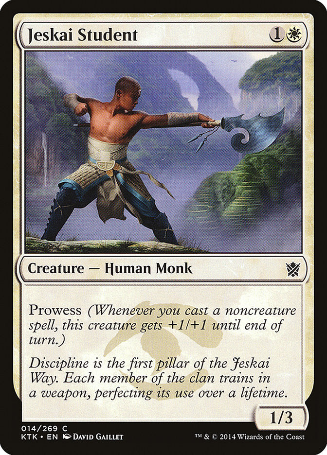 Jeskai Student: Khans of Tarkir