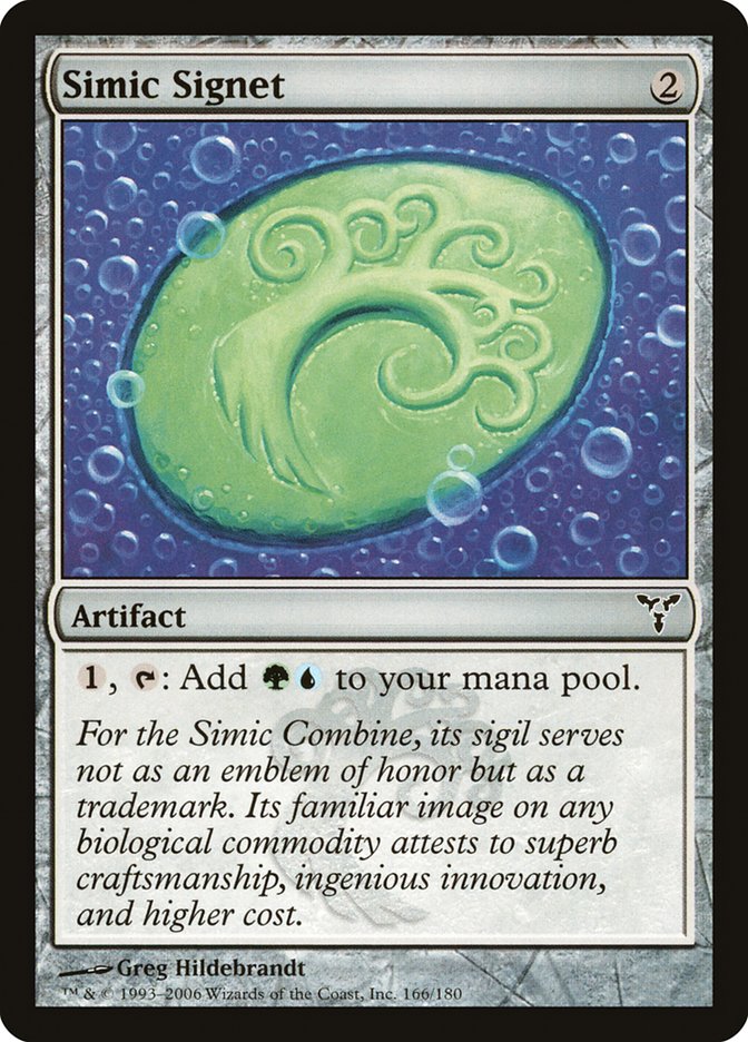 Simic Signet - (Foil): Dissension