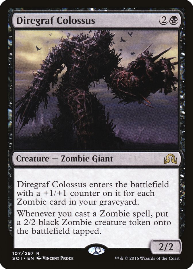 Diregraf Colossus - (Foil): Shadows over Innistrad