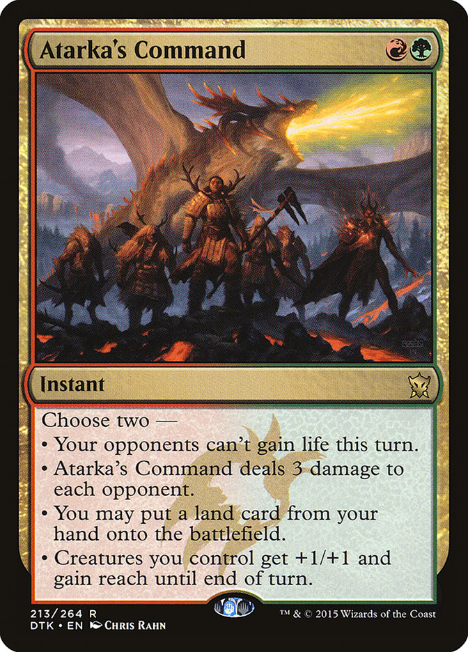 Atarka's Command - (Foil): Dragons of Tarkir