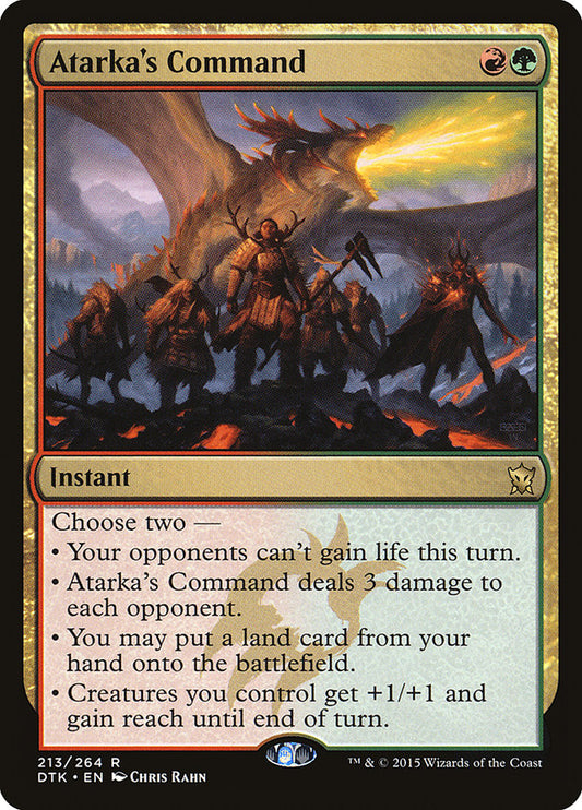 Atarka's Command - (Foil): Dragons of Tarkir