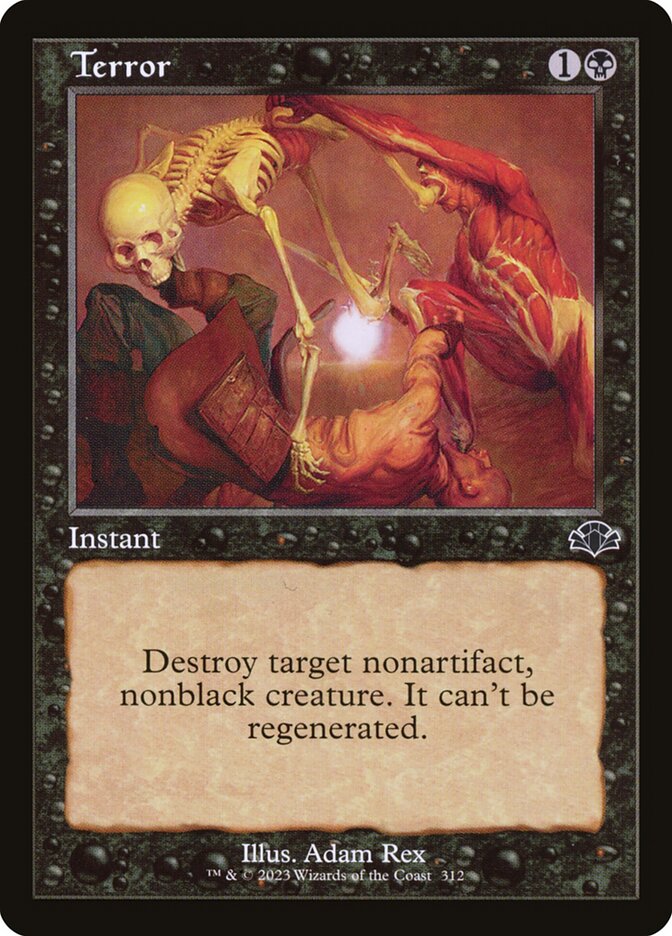 Terror (Retro Frame) - (Foil): Dominaria Remastered