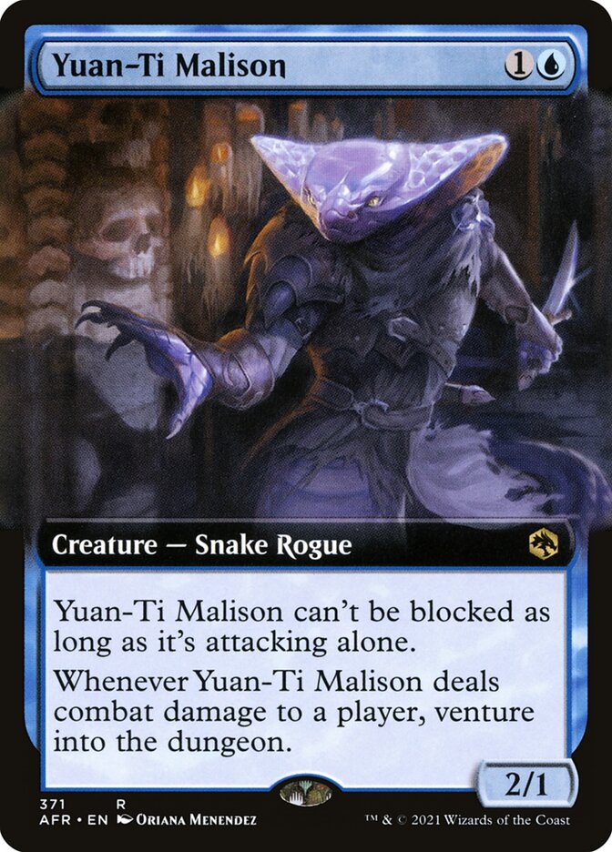 Yuan-Ti Malison (Extended Art) - (Foil): Adventures in the Forgotten Realms