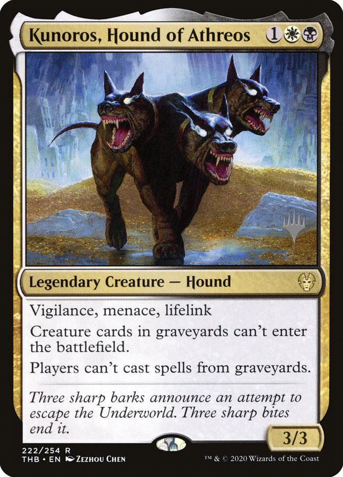 Kunoros, Hound of Athreos (Promo Pack) (Theros Beyond Death) - (Foil): Theros Beyond Death Promos