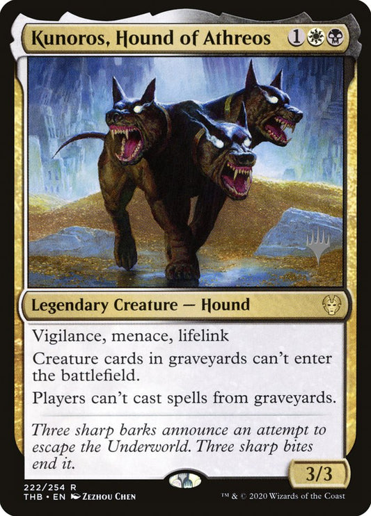 Kunoros, Hound of Athreos (Promo Pack) (Theros Beyond Death) - (Foil): Theros Beyond Death Promos