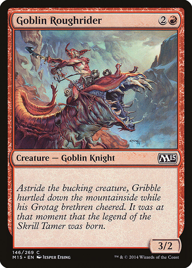 Goblin Roughrider - (Foil): Magic 2015