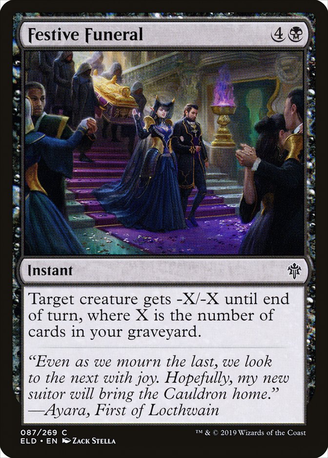 Festive Funeral - (Foil): Throne of Eldraine
