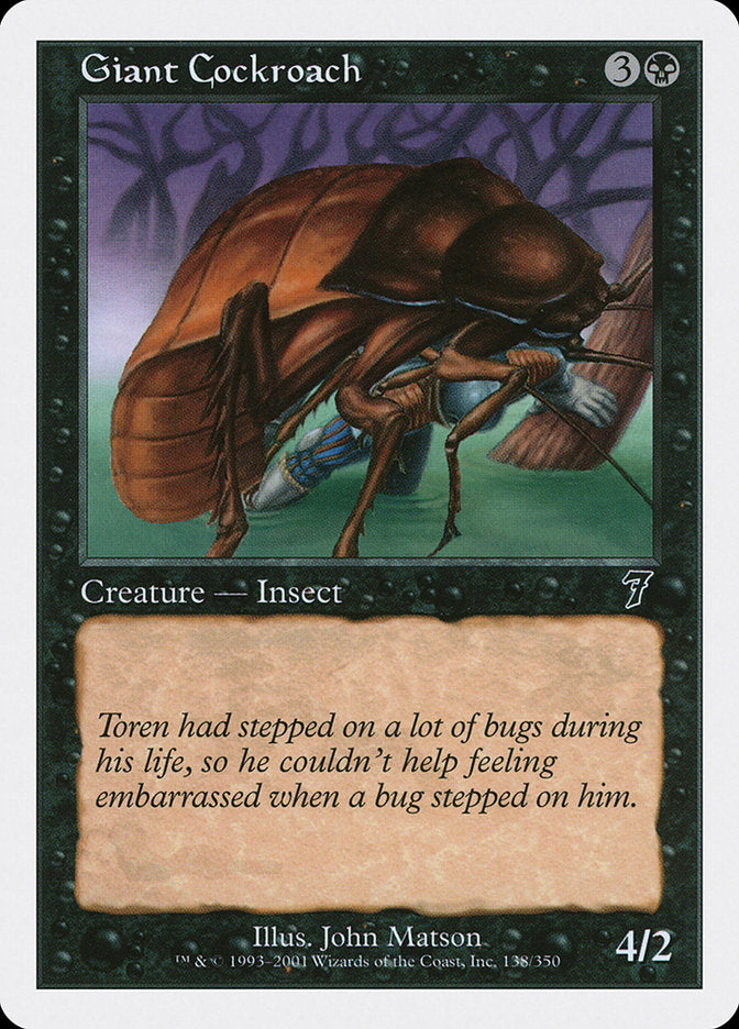 Giant Cockroach - (Foil): Seventh Edition