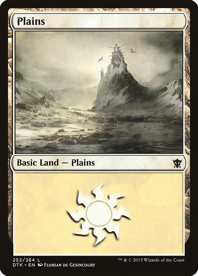 Plains (#252) - (Foil): Dragons of Tarkir