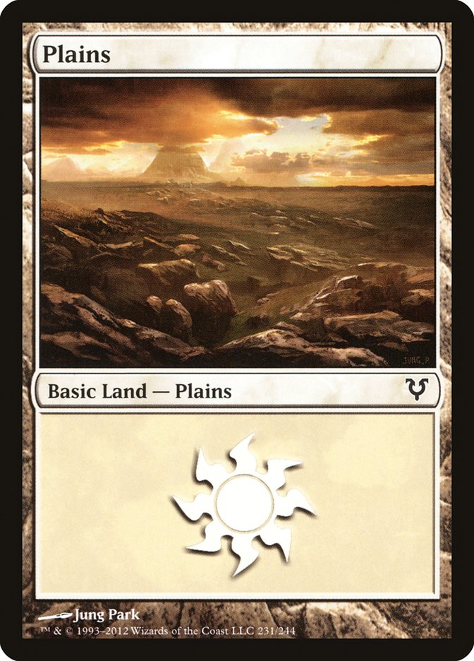 Plains (#231) - (Foil): Avacyn Restored