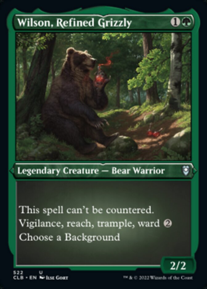 Wilson, Refined Grizzly (Foil Etched) - (Foil): Commander Legends: Battle for Baldur's Gate