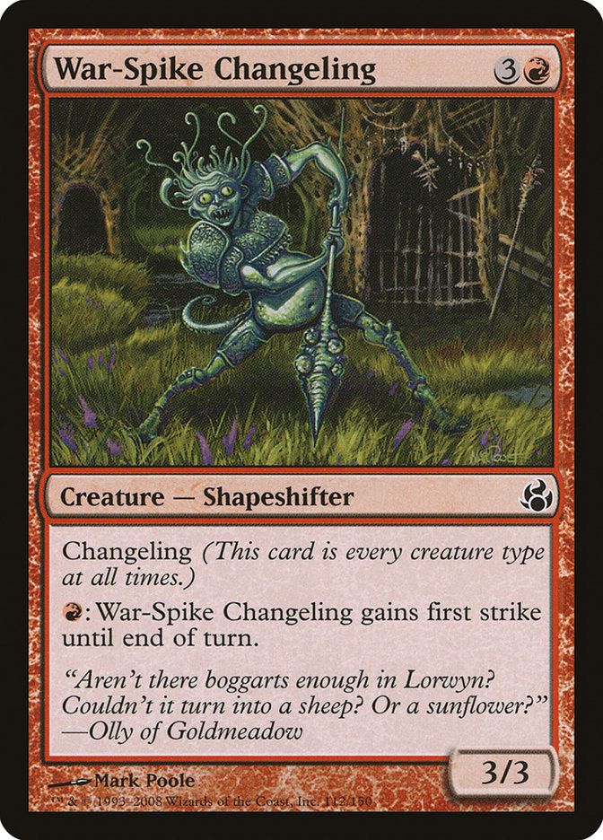 War-Spike Changeling - (Foil): Morningtide