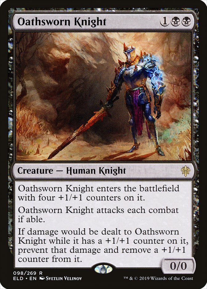 Oathsworn Knight - (Foil): Throne of Eldraine