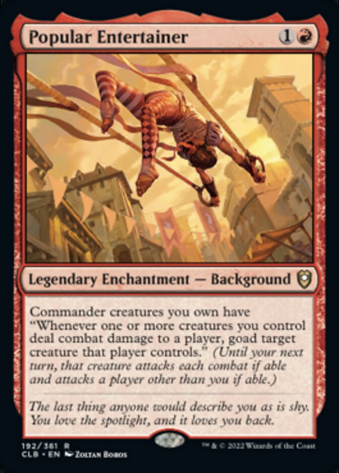 Popular Entertainer - (Foil): Commander Legends: Battle for Baldur's Gate