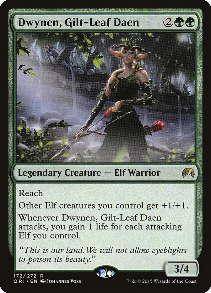 Dwynen, Gilt-Leaf Daen - (Foil): Magic Origins