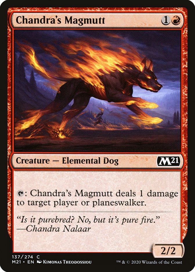 Chandra's Magmutt - (Foil): Core Set 2021