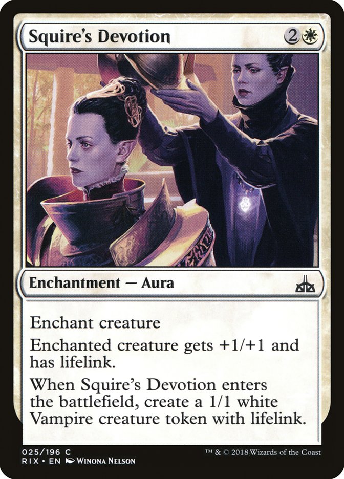Squire's Devotion: Rivals of Ixalan