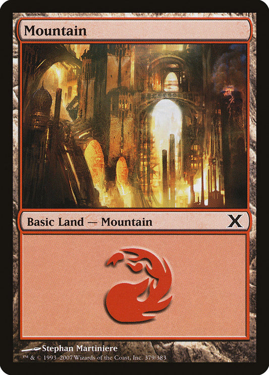 Mountain (#379) - (Foil): Tenth Edition