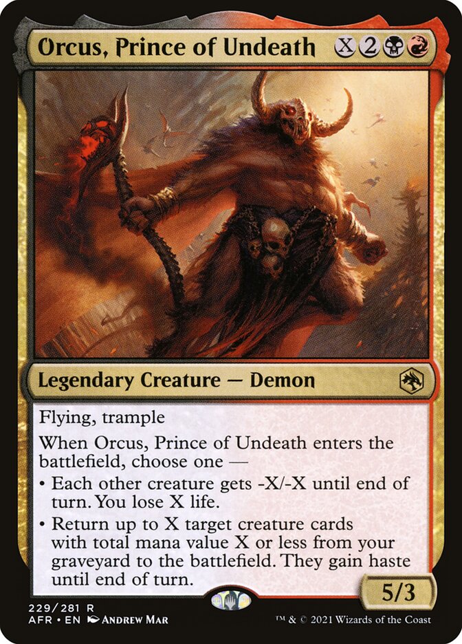 Orcus, Prince of Undeath - (Foil): Adventures in the Forgotten Realms