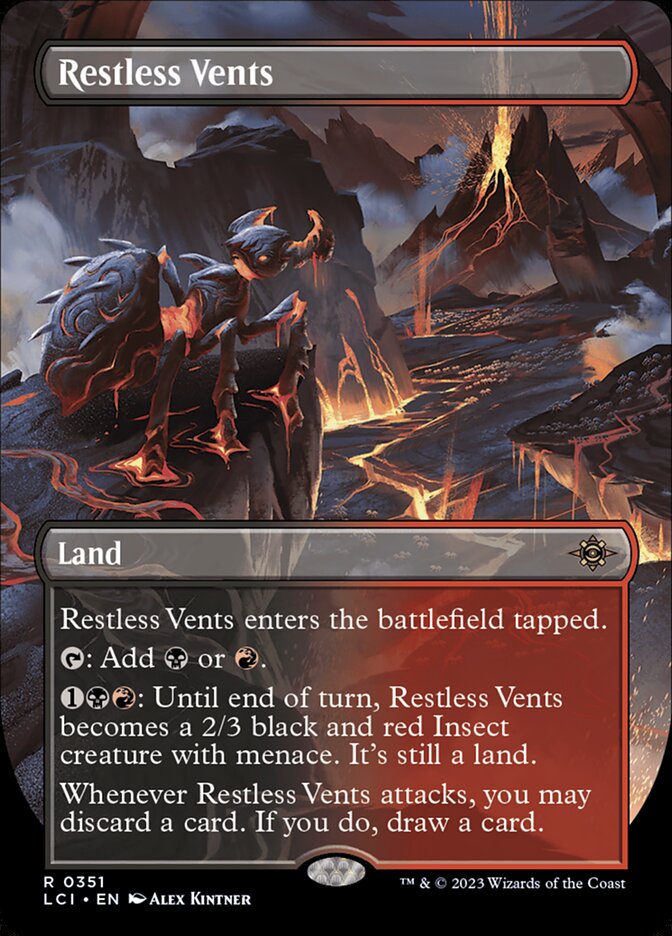 Restless Vents (Borderless) - (Foil): Lost Caverns of Ixalan