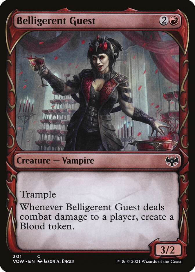 Belligerent Guest (Showcase) - (Foil): Innistrad: Crimson Vow