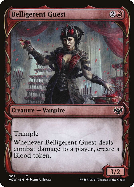 Belligerent Guest (Showcase) - (Foil): Innistrad: Crimson Vow