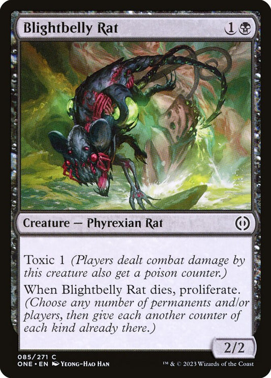 Blightbelly Rat - (Foil): Phyrexia: All Will Be One