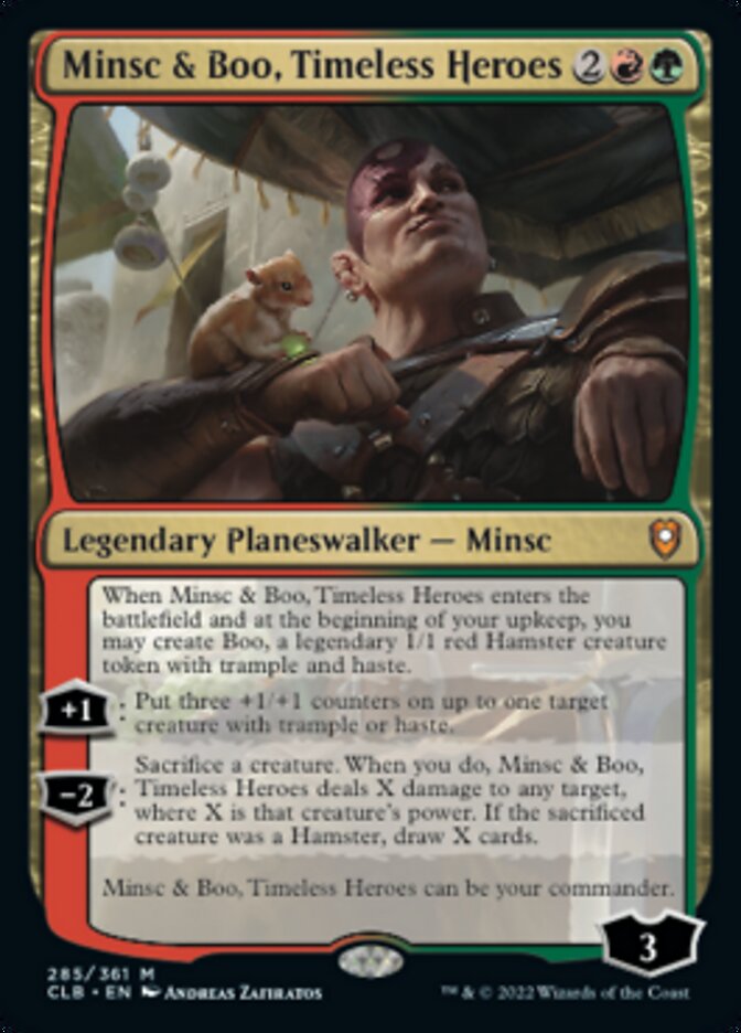 Minsc & Boo, Timeless Heroes - (Foil): Commander Legends: Battle for Baldur's Gate