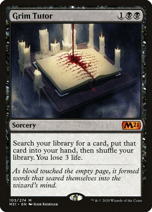 Grim Tutor - (Foil): Core Set 2021