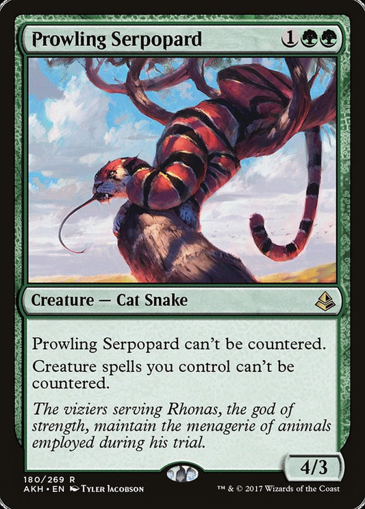 Prowling Serpopard - (Foil): Amonkhet