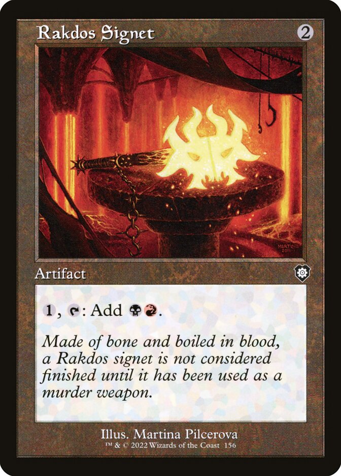 Rakdos Signet (Retro Frame): The Brothers' War Commander