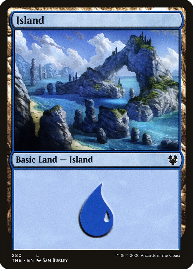 Island (#280) - (Foil): Theros Beyond Death