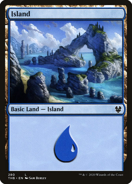 Island (#280) - (Foil): Theros Beyond Death