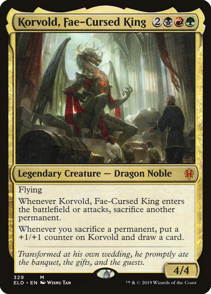 Korvold, Fae-Cursed King (Brawl): Throne of Eldraine