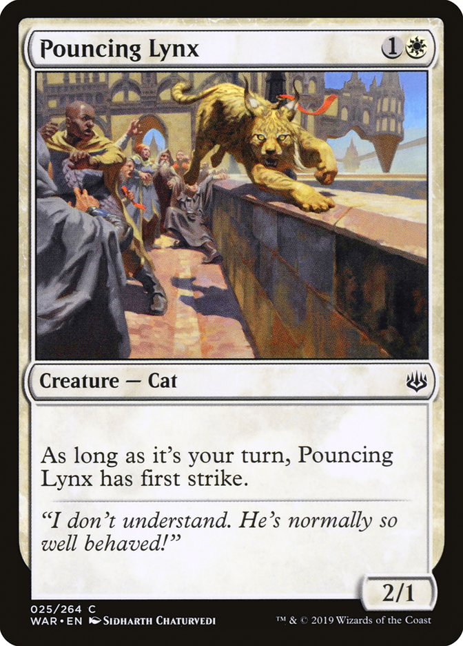Pouncing Lynx - (Foil): War of the Spark
