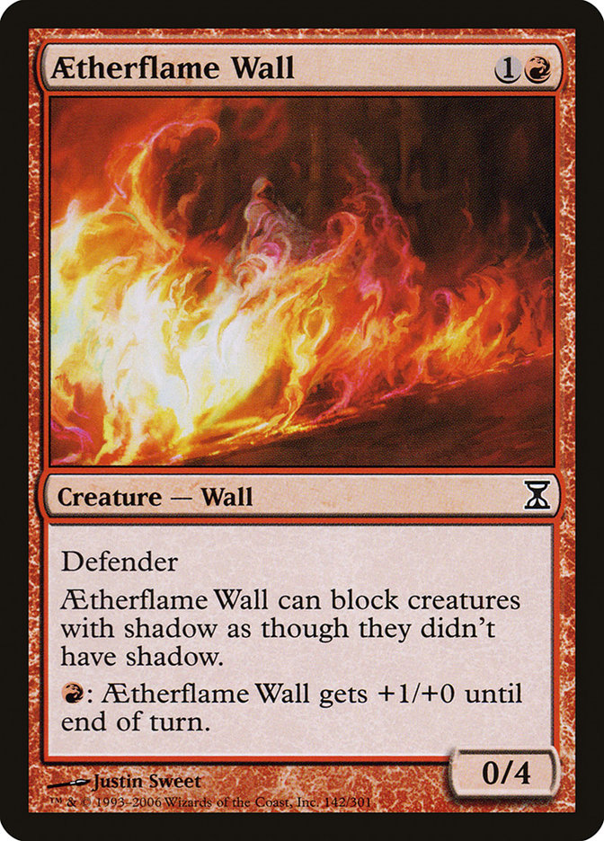 Aetherflame Wall - (Foil): Time Spiral