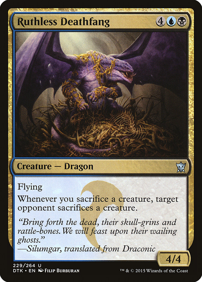 Ruthless Deathfang - (Foil): Dragons of Tarkir
