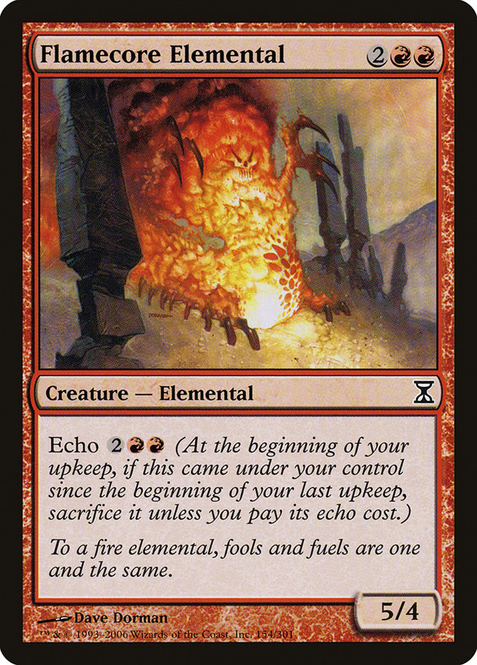 Flamecore Elemental - (Foil): Time Spiral
