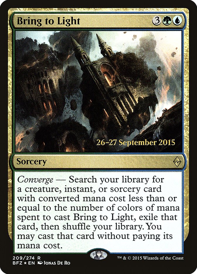 Bring to Light (Prerelease) (Battle for Zendikar) - (Foil): Battle for Zendikar Promos