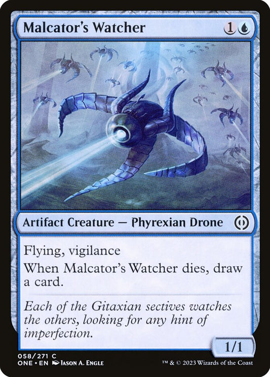Malcator's Watcher - (Foil): Phyrexia: All Will Be One