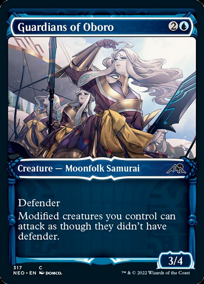 Guardians of Oboro (Showcase) - (Foil): Kamigawa: Neon Dynasty