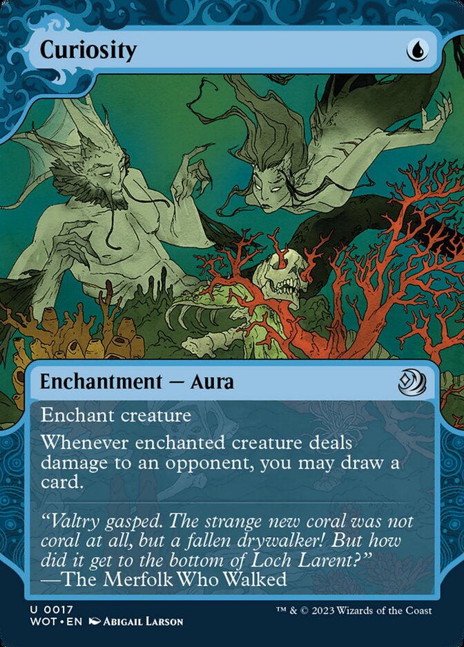 Curiosity (#017) - (Foil): Wilds of Eldraine: Enchanting Tales