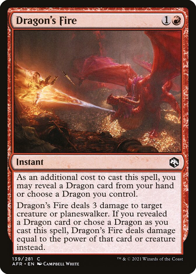 Dragon's Fire - (Foil): Adventures in the Forgotten Realms