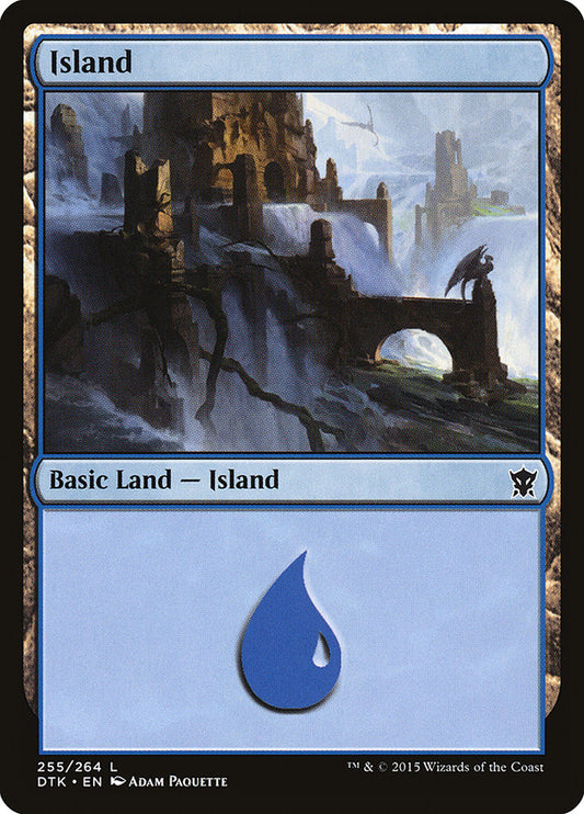 Island (#255) - (Foil): Dragons of Tarkir