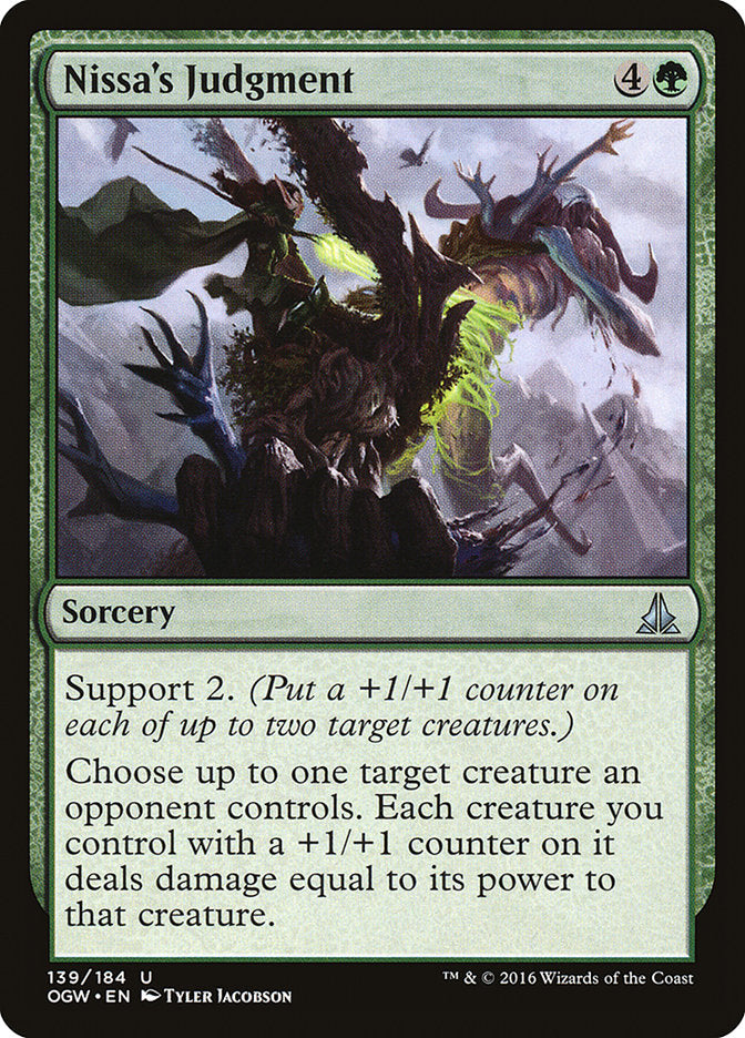Nissa's Judgment - (Foil): Oath of the Gatewatch
