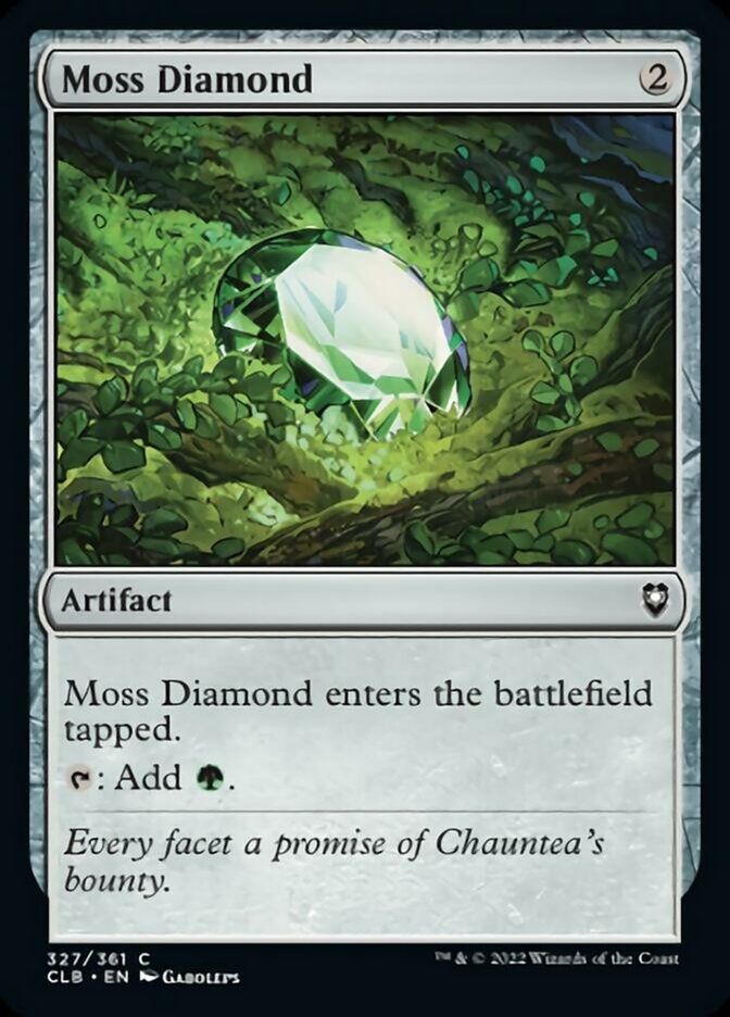 Moss Diamond - (Foil): Commander Legends: Battle for Baldur's Gate